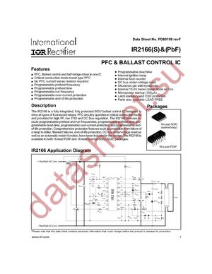 IR2166SPBF datasheet  